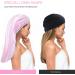 Auban Large Satin Bonnet Sleep Cap - 2 Pcs Set for Black Women - Elastic Band, No Fading - Ideal for Braids - Buy Online on GoSupps.com