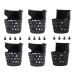 YDDS Billiard Pool Table Pockets Durable Plastic Web Replacement Pockets for Pool Table w/12 Screws (Set of 6)