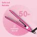 Buy Terviiix Mini Flat Iron - Adjustable Temperature Travel-Size Hair Straightener for Short Hair & Curls - Portable Dual Voltage Auto-Off Ceramic Curler in Hot Pink - Buy Online on GoSupps.com