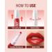 Twist Pen Lip Gloss & Brush Tip - High-Shine Plumping Lip Oil Long-Lasting Liquid Lipstick & Tint (02#) | Moisturizing & High Pigment - Shop Internationally - Buy Online on GoSupps.com