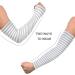 Grey Striped Compression Arm Sleeve - UPF 40+ Sun Protection for Men & Women - Buy Online on GoSupps.com