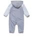 BONVERANO Baby Boys Swimsuit 18-24 Months Grey | UPF 50+ Full-Zip Hoodie One Piece Swimwear - Buy Online on GoSupps.com