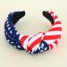 CULHEITE American Flag Knotted Headband - Patriotic Stars & Stripes Twist Hair Accessory for Independence Day - Wide Knot Holiday Fashion for Women & Girls - Buy Online on GoSupps.com