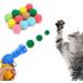 Buy Wllhyf 50-Piece Cat Toy Ball Set with Noiseless Thrower - Interactive Indoor Soft Plush Toys for Cats & Kittens - Buy Online on GoSupps.com