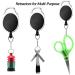6PCS HiBD Fishing Zinger Retractors with 360 Rotation Buckle - Ideal for Fishing, Climbing, Hiking & Outdoor Sports - Buy Online on GoSupps.com