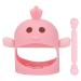 Pacifier Teether Set - Cute Chick Shape with 2 Nighttime Teether Rods (Cherry Pink) - Buy Online on GoSupps.com