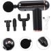 Fascia Massage Gun Set - Adjustable Portable Impact Massager & Metal Accessories - Mini 14.5x14x4.2cm Black | International Shipping Available - Buy Online on GoSupps.com