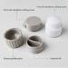 YLWX Portable Pill Cutter & Mini Pill Box - Seamless Medicine Storage & Crusher - Gray & White - Buy Online on GoSupps.com