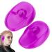 Hair Dye Ear Cover Ear Shield Earmuffs Protective Cover | Reusable Ear Protectors Silicone Hair Perm Shield Waterproof Hair Dye Earmuffs Hair Styling Tools Purple