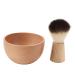 Durable Men's Razor Brush Set - Portable Foam Production with Wooden Handle & Stainless Steel Bowl for Home Salon & Travel - Buy Online on GoSupps.com