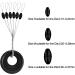 Outus 1200 Fishing Rubber Bobber Beads Stopper 6-in-1 Black Float Sinker Stops - Medium Oval Shape - Buy Online on GoSupps.com