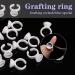 200PCS Disposable Makeup Glue Rings - Nail Art, Tattoo, Eyelash Extension Adhesive Holders - Buy Online on GoSupps.com