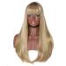 Wig Women Long Hair Gold Wavy Cosplay Synthetic Long Women Brazilian Curly Hair 60s 70s 50s 80s