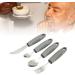 Adaptive Utensils with Light Grey 4 Piece Set Easy Grip Flatware Weighted Knives Forks and Spoons Silverware Set for Hand Tremors Arthritis or Elderly Use - Buy Online on GoSupps.com