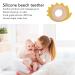 Wooden Silicone Teething Ring - Animal Shape Baby Chewing Ring for Newborns 0-12 Months - Buy Online on GoSupps.com