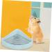 Happyyami Small Pet Ceramic Toilet Pet Potty Small Pet Cage Supply Rabbit Toilet Rabbit Litter Pan Ceramic Pet Toilet Rats Hamster Litter Pan Bunny Clean Equipment Pet Toilet Training Aid 24x18.5cm Sky-blue - Buy Online on GoSupps.com
