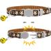 Tagme Personalized Cat Collar Set - Adjustable Safety Closure with Name & Phone Number 2-Pack Brown (18-28 cm) - Buy Online on GoSupps.com
