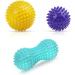 Uraqt Massage Balls Set - 3-Piece Fascia Spiked Massage Balls for Back Legs Feet & Hands - Ideal for Deep Tissue Relief - Buy Online on GoSupps.com