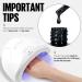 Tomicca UV Nail Polish Glitter Black - 15ml Gel Nail Varnish | Soak Off Black Glitter Gel for Perfect Manicure - Buy Online on GoSupps.com