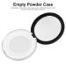 Lurrose Empty Powder Compact - Powder Foundation with Mirror Travel-Friendly Black 2 Pack - Buy Online on GoSupps.com