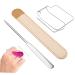 Didiseaon Didiseaon Makeup Mixing Palette Makeup Mixing Plate Mixing Tray with Spatula and Mirror Nail Art Spatula for Mixing Acrylic Nail Polish Manicure Dongle