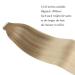 Buy Real Hair Balayage Tape In Extensions - Platinum Blonde & Ash Brown 45cm | 50g Invisible Double-Sided 20 Pieces - Buy Online on GoSupps.com