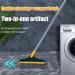 3 in 1 Scrubber with Squeegee Long Handle 120 Rotating Floor Wall Corner Scrubber Household Cleaning Brush for Cleaning Patio Tiles Bathroom Sliding Door Track - Buy Online on GoSupps.com