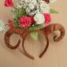 Lurrose Easter Headband Simulation Antelope Horn Hair Hoop Solid Color Hair Accessory Exaggerated Headwear Christmas Headpiece Coffee - Buy Online on GoSupps.com