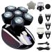 Head Shaver for Men 5 in 1 Electric Razor for Bald Men Trimmer with Nose Hair Sideburns Clipper Waterproof Wet Dry Grooming Kit