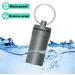 3 Pack Waterproof Aluminum Pill Fob Container | Nitro Bottle Holder & Emergency Keychain | Silver-Matt-Red - Buy Online on GoSupps.com