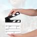 Small Clapboard Senyar Mini Acrylic Director Scene Clapperboard Film Cut Prop 15 * 16.5 * 2.5cm - White/Black - Buy Online on GoSupps.com