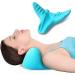 Salate Neck and Shoulder Relaxer, Cervical Traction Device Neck Stretcher Cervical Traction for TMJ Pain Relief and Muscle Relax Chiropractic Pillow for Spine Alignment Blue