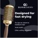Olivia Garden Expert Blowout Shine Hairbrush - 55mm Gold & Brown | International Shipping Available - Buy Online on GoSupps.com