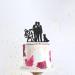 Dalaber Black Glitter Mr & Mr Cake Topper with Dog Gay Couple Wedding/Coming Out Party Decoration Wedding Gift for Gay Couple Men Anniversary Decoration - Buy Online on GoSupps.com