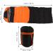 Fdit Single Heated Sleeping Bag - Shockproof Cotton Thermal Camping Bag (Orange) - Buy Online Internationally - Buy Online on GoSupps.com