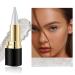 Eyeliner eyeliner single-head black solid rich eyeliner 4 colors long-lasting waterproof quick-drying matte eyeliner - create a long-lasting personalized eye makeup (#01 Silver)