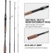 Goture Travel Fishing Rods 4 Piece Ultra Light Spinning Rod - Dark Green 8' - Best for Saltwater Trout, Bass, Walleye, Pike - Buy Online on GoSupps.com