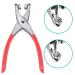 Grommet Tool Kit with 300 Metal Eyelets - Leather Hole Punch Pliers Set for Shoes, Bags, Crafts - Silver 1/4 Inch - Buy Online on GoSupps.com