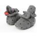 EDOTON Unisex Newborn Winter Boots | Non-Slip Soft Sole Stay On Bootie Sock | 6-12 Months | D Grey Stars - Buy Online on GoSupps.com