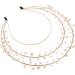 Goddess Crown Headpiece Headband Metal Pearl Hairband Golden Hair Band for Women Girls Mardi Gras Hair Accessories Lolita Carnival Cosplay Costume Party - Buy Online on GoSupps.com