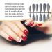Dajidafu 24 Pieces False Nails Full Cover T-shaped Extra Long Press on Coffin Style Nail Tips DIY Supplies for Home Salon silver - Buy Online on GoSupps.com