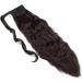 20 Inch Dark Brown Corn Wave Wrap Around Ponytail Extension | Synthetic Hairpiece for Women - Buy Online on GoSupps.com