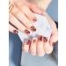 EBANKU Brown Gold Foil Gel Nail Strips - 20 Stickers with Nail File & Sealing Strip - Buy Online on GoSupps.com