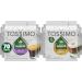 Tassimo Nabob Caf Crema Coffee Single Serve T-Discs 110g (5 Boxes of 14 T-Discs) & Nabob Latte Coffee Single Serve T-Discs 263g (5 Boxes of 8 T-Discs) Coffee+ Coffee 8 Count (Pack of 5)