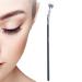 Bent Lash Fan Brush | 120 Degree Angled Eyelash Definer Fan Brush - Eyeliner Detail Brush Makeup Brush Lash Wand Brush Fan for Natural Lifted Effects and Enhance Lower Lashes Tmay Sector