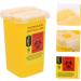 Razor Disposal Mini-Shaver Waste Bucket - Small Plastic Container for Blade Storage | Auto Katzentoilette Yellow 15.4x9.5cm | Buy Internationally - Buy Online on GoSupps.com