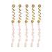 Exquisite Pink Hair Dreadlock Jewelry - 5 Large Alloy Braiding Rings for Parties | International Shipping - Buy Online on GoSupps.com