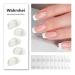 Buy Semi Cured Gel Nail Strips - 20pcs French Tip Gel Stickers | Easy UV Application & Removal - Buy Online on GoSupps.com