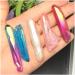 5 Pack Natural Crystal Points Rainbow Titanium Treated Quartz Rods Natural Quartz Crystal Minerals s - Buy Online on GoSupps.com