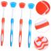 Lurrose 12-Piece Metal Spatula & Tongue Cleaning Brush Set - Silicone Racel & Nano Toothbrush for Adults - 3 Colors Available (19.5x3x0.6cm) - Buy Online on GoSupps.com